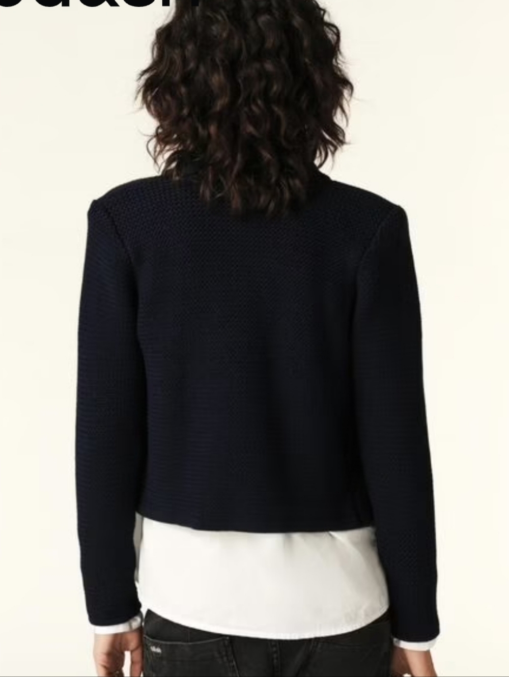 BA&SH LOUMAN LONG-SLEEVE CARDIGAN SIZE LARGE WOOL BLEND RETAIL $465 NWOT - Picture 2 of 16